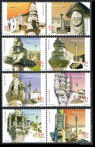 2001 Португалия 2531-2538Paar Архитектура - Позорный столб