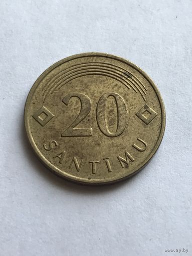 20 сантимов 2009 Латвия