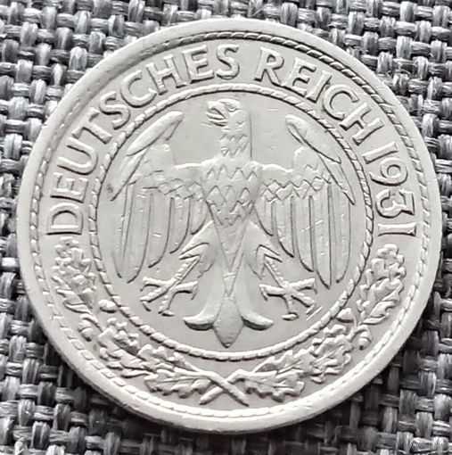 50 рейхспфеннигов 1931 F