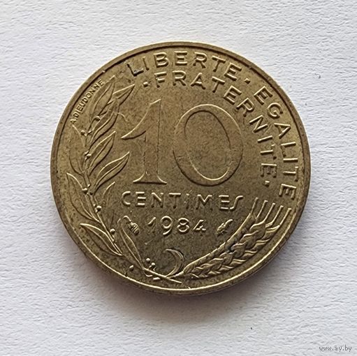 Франция 10 сантимов, 1984
