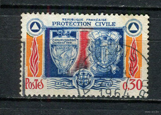 Франция - 1964 - Гербы 0,3Fr - [Mi. 1460] - полная серия - 1 марка. Гашеная.  (Лот 81CO)