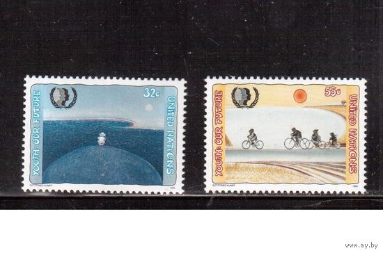 ООН(США)-1995(Мих.685-686) ** ,  Искусство, Живопись,(полная серия)