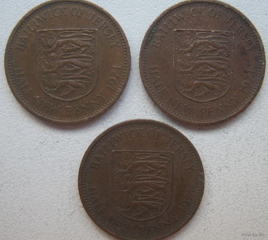 Джерси 1/2 пенни 1971 г. Цена за 1 шт.