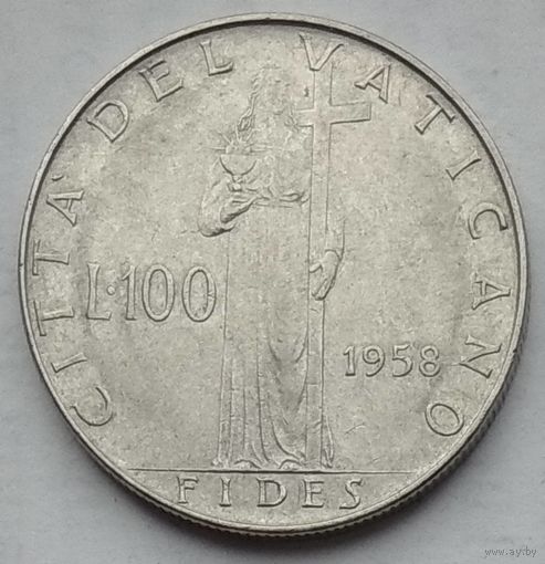 Ватикан 100 лир 1958 г.