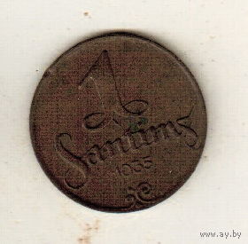 Латвия 1 сантим 1935