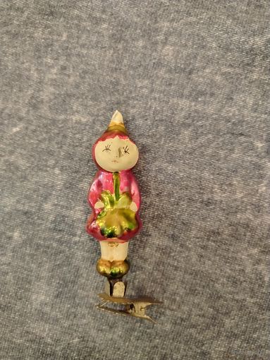 Все лоты с 1 Рубля. Каталожная Елочная игрушка СССР. Девочка Редиска. Из набора "Приключения Чепалино".