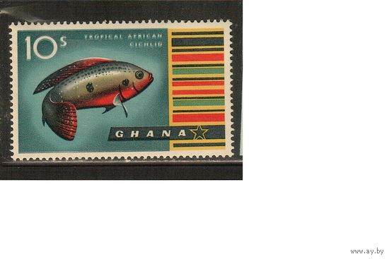 Гана-1959(Мих.60),  * ,  Морская  Фауна ,Рыбы
