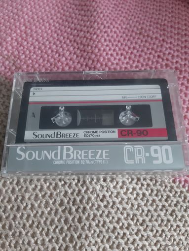 Кассета SOUND BREEZE CR-90. Made in Japan. Редкая.