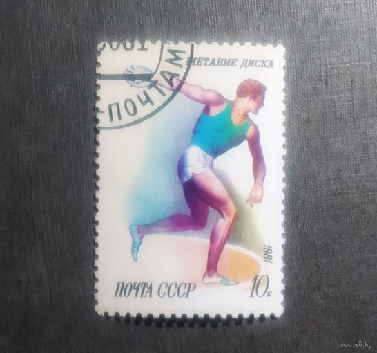 Марка СССР 1981 год  Спорт в СССР