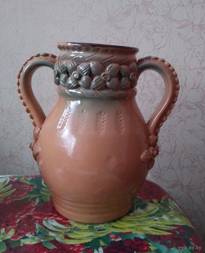 Ваза-амфора керамическая