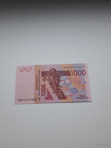 ТОГО 1000 франков 2003 год/04741711835/