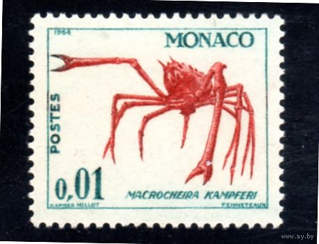 Монако.Ми-773.Японский краб-паук (Macrocheira kaempferi) Серия: Фауна и флора.1964.