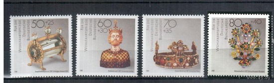 Германия - 1988г. - Старинные Ювелирные украшения - полная серия, MNH Искусство