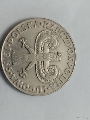 Монета 10 злот 1965