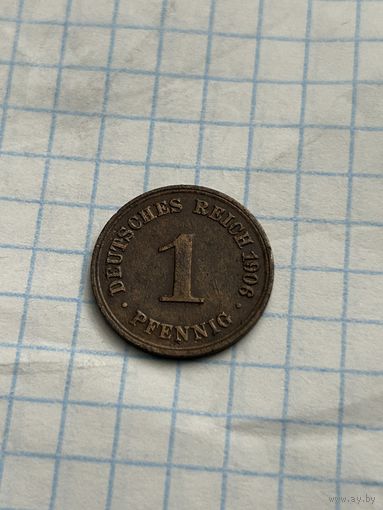 1 пфенинг 1906 года