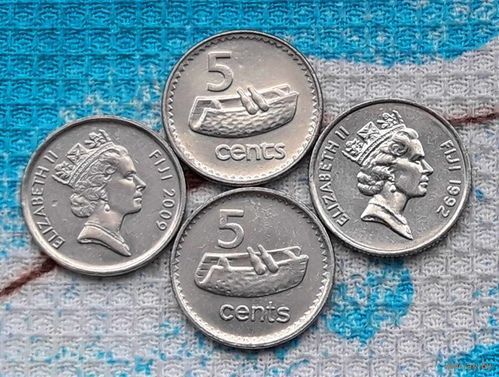 Фиджи 5 центов. Королева Елизавета II.