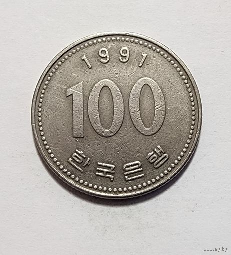 Южная Корея 100 вон, 1991