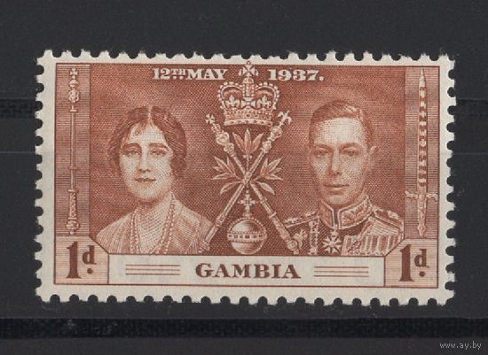 1937 Гамбия** George VI, Коронация (SG 147)