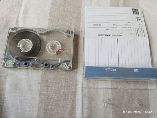 Аудиокассета TDK MA-XG 60 top metal. Металлический корпус