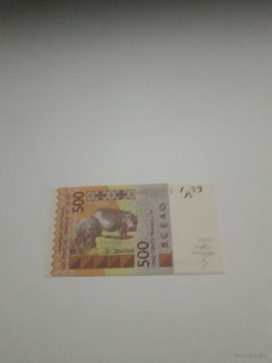 ТОГО 500 франков 2012 год