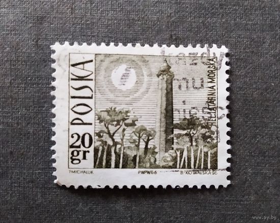 Марка Польша 1966 год Туризм