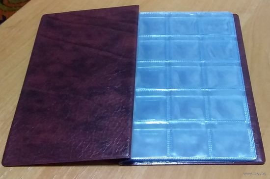 Альбом для монет на 240 монет. Размер альбома 18,5х13см.