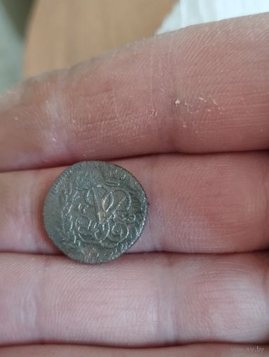 Полушка 1759 г. Елизавета Петровна. Биткин R1.