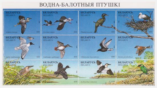 Беларусь 1996. Водно-болотные птицы.  Малый лист