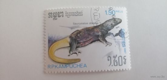 Камбоджа 1987. Рептилии