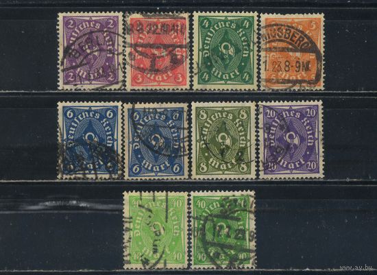 Германия Респ 1922 Инфляция Номинал Стандарт ВЗ2 #224-30,232,228w,232w