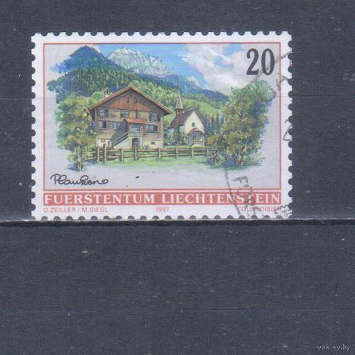 [1165] Лихтенштейн 1997. Культура.Искусство.Архитектура. Гашеная марка.