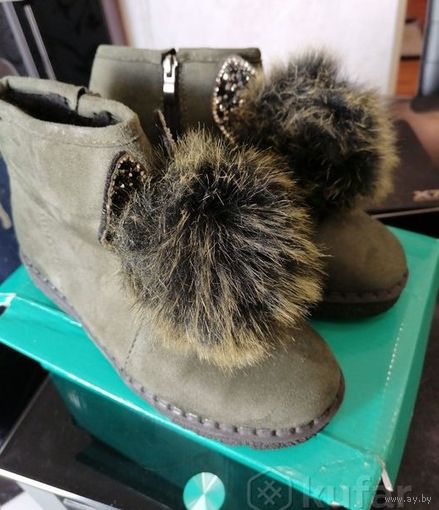 Зимние ботиночки 37р-р, как новые, б/у пару раз
