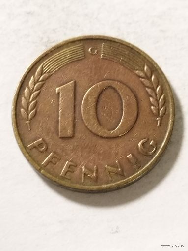 Германия 10 пфенинг 1950 G