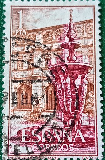 Испания 1960. Фонтан во внутреннем дворике монастыря Самос