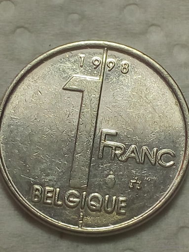 1 франк  Бельгия 1998 год