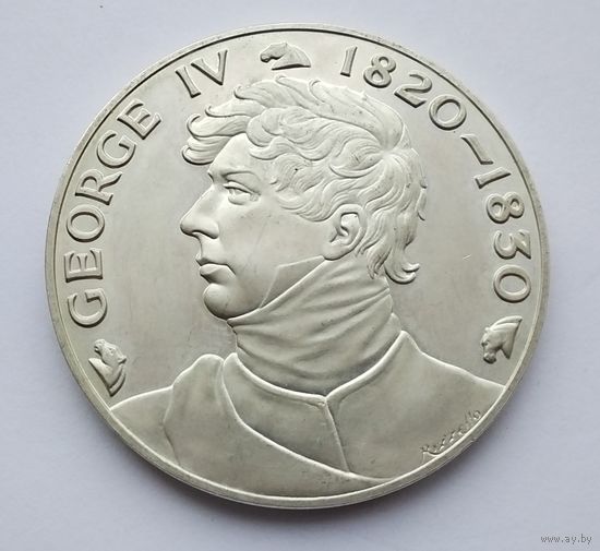 Великобритания. Короли Англии. Георг IV 1820-1830 гг. Серебро. 36,9 гр.