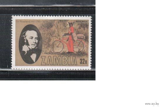 Замбия -1977 (Мих.214) ,**,    Велосипеды,