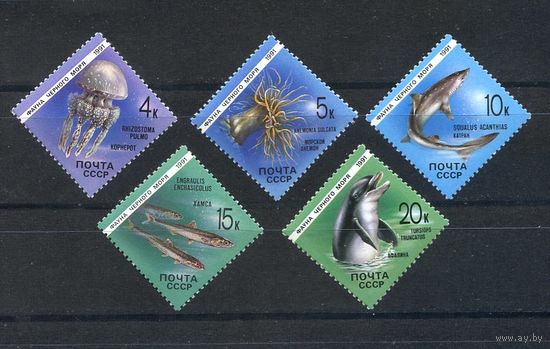 6279-83 Фауна Черного моря СССР 1991 год **