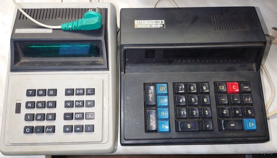 Электроника МКШ-2 и МК-59 калькуляторы 1980-е СССР