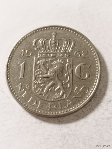 Нидерланды 1 гульден 1968