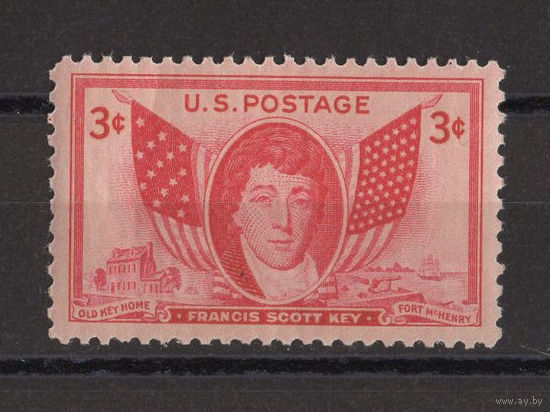 США /United States 1948** Флаги  Автор гимна США Фрэнсис Скотт