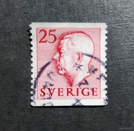 Марка Швеция 1952 год Король