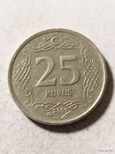 Турция 25 куруш 2009