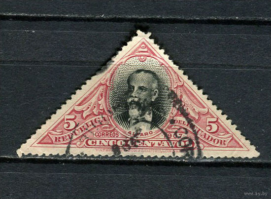 Эквадор - 1908 - Генерал Элой Альфаро 5С - [Mi.169] - 1 марка. Гашеная.  (Лот 26JC)-TG3P59