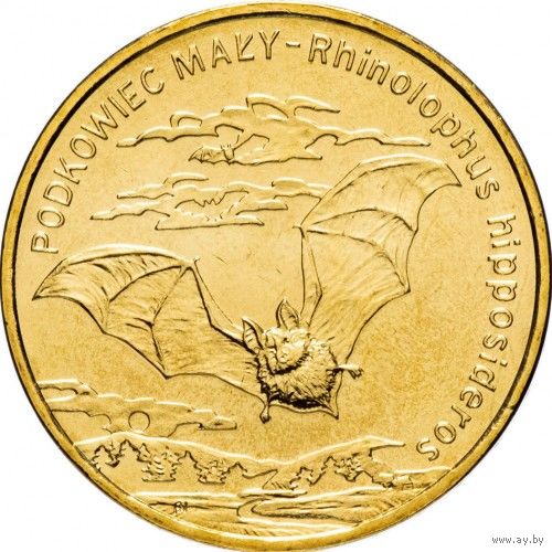 Польша 2 злотых, 2010 Летучая мышь UNC