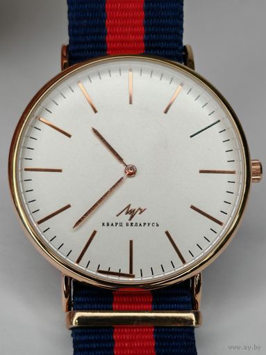 Часы Луч кварц Miyota. Идут точно. D-41 мм. С рубля