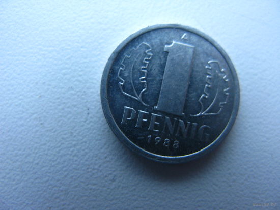 ГДР 1 пфенниг ( года см. в описании лота )