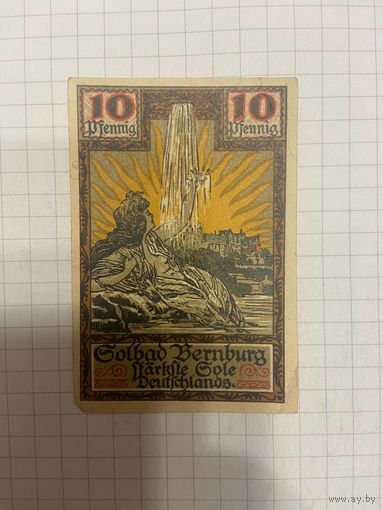 10 пфенингов (нотгельды) г. Германия.-1412