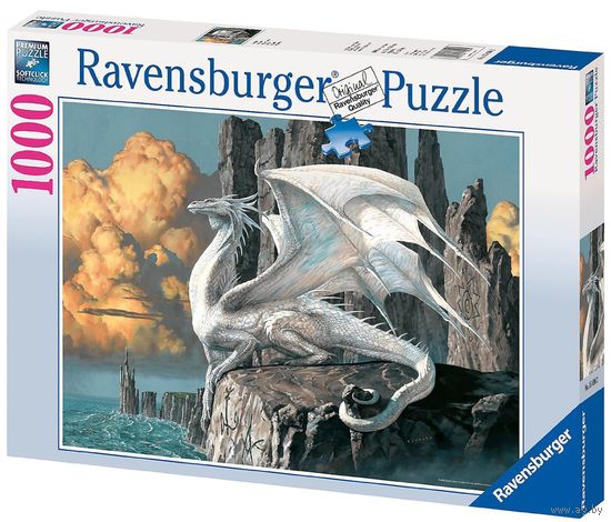 Ravensburger(Германия) Изумительной красоты паззлы Город эльфов и Белый орел (1000 элементов,одним лотом)