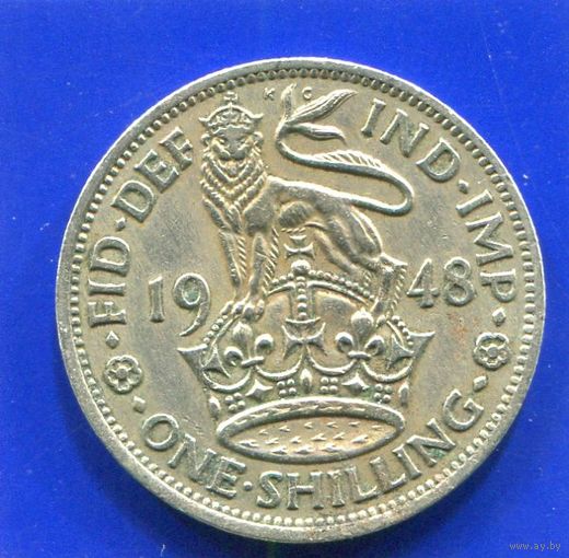 Великобритания 1 шиллинг 1948 , Английский